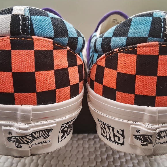 Vans x SNS Slip-On LX Venice Beach Purple Checkerboard Men 10/Women 11.5 - Picture 5 of 9